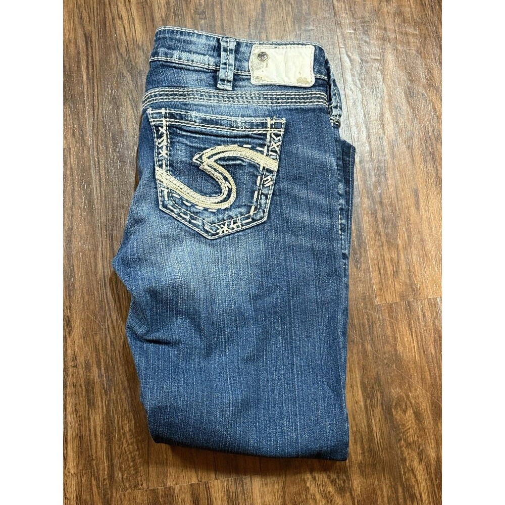 Silver Jeans Women's Blue Denim Jeans - Classic Pocket Stitch